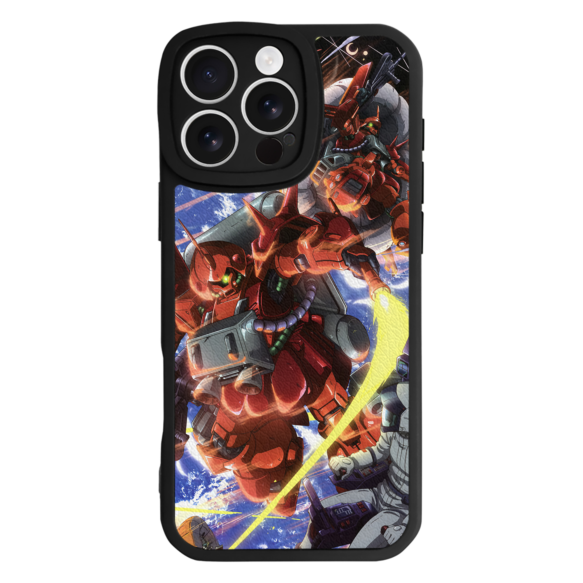（画像用） 機動戦士ガンダム Mobile Suit Gundam 【iPhone 16シリーズ対応】シリコンスマホケース（レザー調） 材質：シリコン